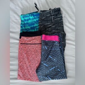 Bundle of 4 Nike Dri-FIT cropped leggings size small. 2 basically new/2 gently